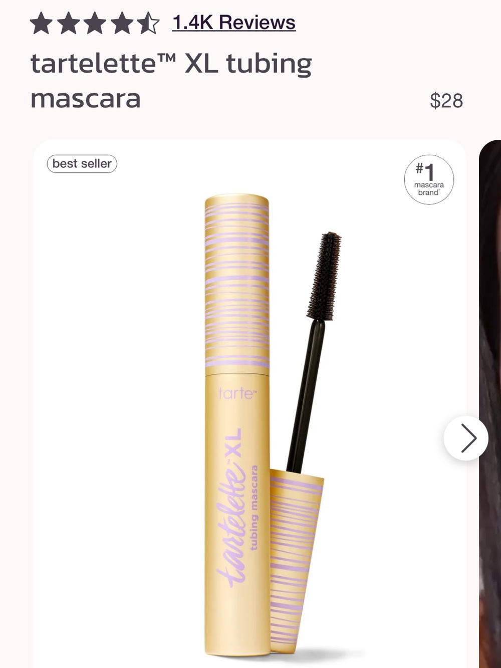 tarte tartelette XL tubbing mascara — Black